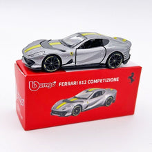 Load image into Gallery viewer, Bburago 1:64 Gray 812 Competizione Sports Open Model Diecast Metal Car Box New Collection

