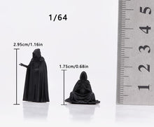 Load image into Gallery viewer, 1:64 Painted Figure Model Miniature Resin Diorama Black Dark Wizard Set
