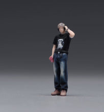 Load image into Gallery viewer, 1:64 Painted Figure Model Miniature Resin Diorama Trendy Man Boy Headset Cool
