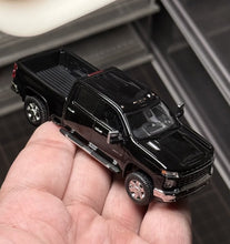 Load image into Gallery viewer, SC 1:64 Black Silverado Pickup Truck Sports Model Diecast Metal Car Box New Collection
