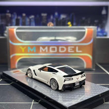 Load image into Gallery viewer, YM 1:64 White C7 Coupe Sports Model Diecast Resin Car Box New Collection
