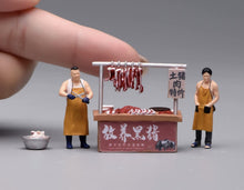 Load image into Gallery viewer, 1:64 Painted Figure Model Miniature Resin Diorama Pork Butcher Stall Men Set
