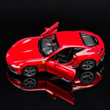Load image into Gallery viewer, Bburago 1:64 Red Roma Sports Open Model Diecast Metal Car Box New Collection
