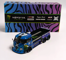 Load image into Gallery viewer, Liberty 1:64 Purple VW T1 Pickup Trailer 6x6 Sport Model Diecast Metal Car New Collection

