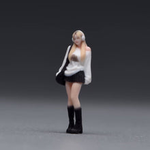 Load image into Gallery viewer, 1:64 Painted Figure Model Miniature Resin Diorama Trendy Headset Girl Woman
