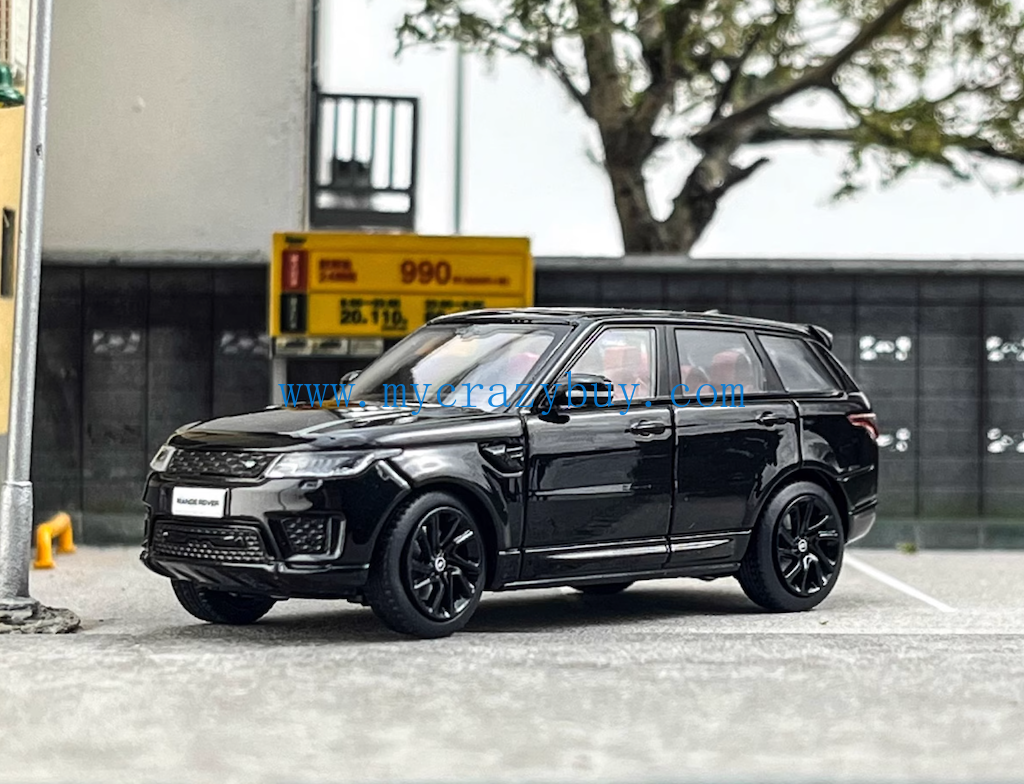 WHELART 1:64 2018 Black Range Rover Sports SUV Model Diecast Metal Car New Collection