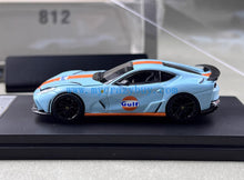 Load image into Gallery viewer, LT 1:64 Blue Gulf 812 Novitec N-Largo Racing Sport Model Diecast Metal Car New Collection
