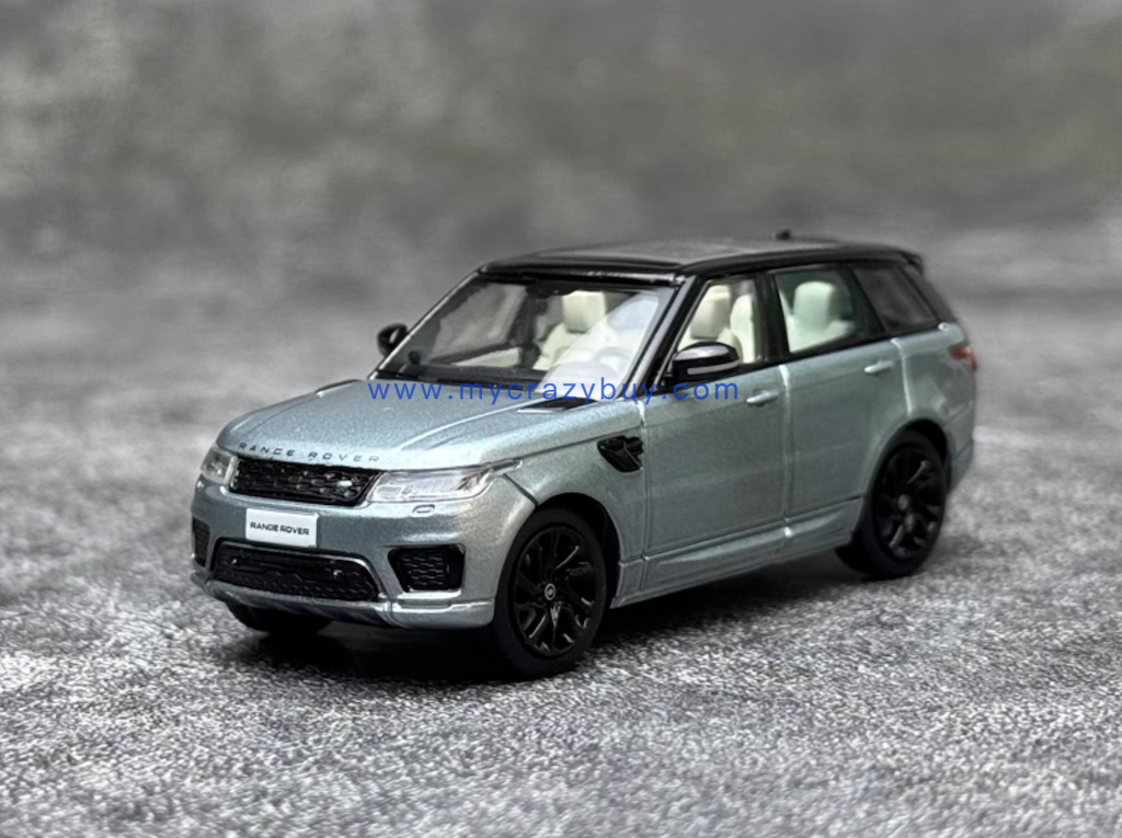 WHELART 1:64 2018 Silver Range Rover Sports SUV Model Diecast Metal Car New Collection