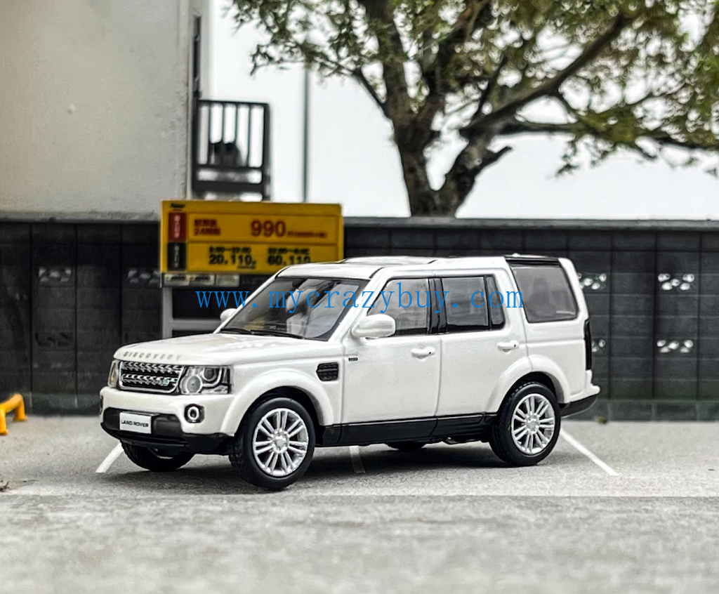WHELART 1:64 White Discovery 4 Sports ORV SUV Model Diecast Metal Car New Collection