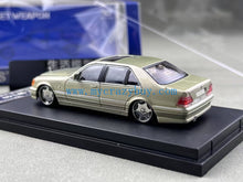 Load image into Gallery viewer, SW 1:64 Gold S600 W140 Classic Sedan VIP Sports Model Diecast Metal Car New Collection
