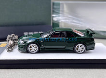 Load image into Gallery viewer, PGM 1:64 Green Skyline GTR R34 Nismo Z-Tune Sports Model Diecast Metal Car New Collection
