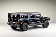 Load image into Gallery viewer, 1:64 596Model Black H1 SUV Off Road Sports Model Diecast Metal Car New
