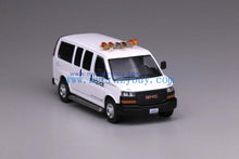 Load image into Gallery viewer, 596 1:64  White GMC Los Angeles Airport Police Van Model Diecast Metal Car New Collection
