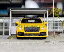 Load image into Gallery viewer, MINIGT 1:64 Yellow Bentley Flying Spur Luxury Sedan Model Diecast Metal Car
