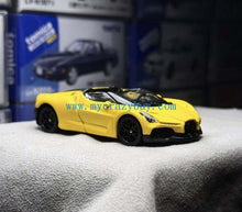 Load image into Gallery viewer, TSC 1:64 Yellow Mistral Convertible Racing Sports Model Diecast Metal Car New Collection
