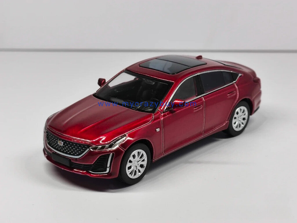 Masdi 1:64 Red CT5 Sedan Sports Model Diecast Metal Car New Collection