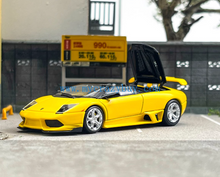 Load image into Gallery viewer, PK 1:64 Yellow Murcielago LP640 Roadster Sports Model Diecast Metal Car New Collection
