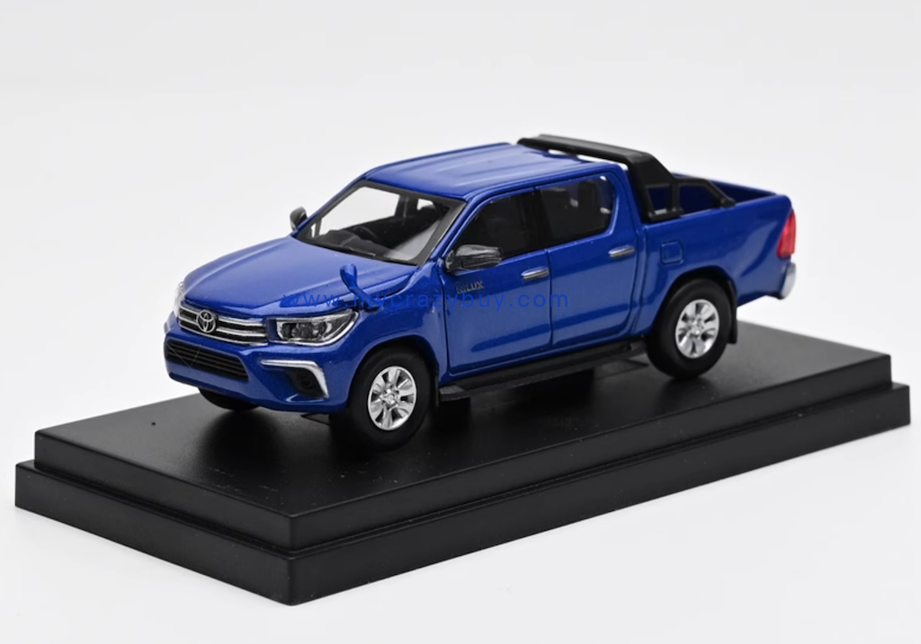 EBBRO 1:64 Blue Hilux MK6 Pickup Truck Sports Model Diecast Metal Car New Collection