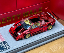 Load image into Gallery viewer, Topart 1:64 Plating Red LBWK Countach Sports Model Diecast Metal Car New Collection
