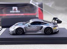 Load image into Gallery viewer, SR 1:64 Silver 911 GT3 R Racing Sports Model Diecast Metal Car New Collection
