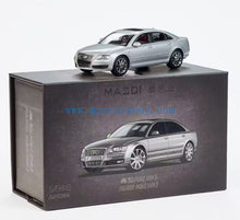 Load image into Gallery viewer, Masdi 1:64 Silver A8 D3 W12 Luxury Sedan Sports Model Diecast Metal Car New Collection
