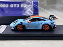 Load image into Gallery viewer, SW 1:64 Blue Gulf 992 GT3 RS Sports Model Diecast Metal Car New Collection
