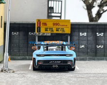 Load image into Gallery viewer, SW 1:64 Blue Gulf 992 GT3 RS Sports Model Diecast Metal Car New Collection
