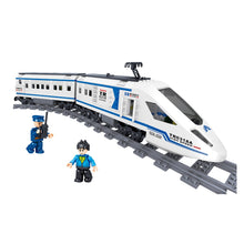 Load image into Gallery viewer, 513PCS MOC City Transportation Rail Transit High Speed Train Track Figure Model Toy Building Block Brick Gift Kids Compatible Lego
