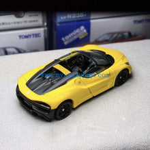 Load image into Gallery viewer, TSC 1:64 Yellow Mistral Convertible Racing Sports Model Diecast Metal Car New Collection
