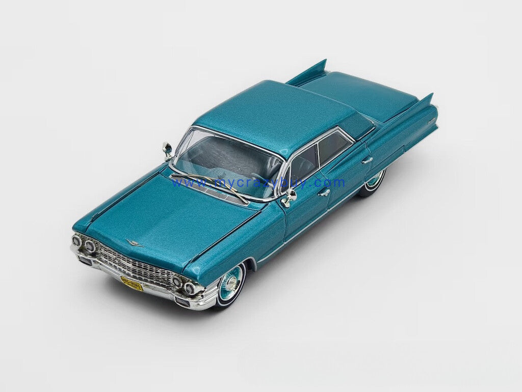MK 1:64 Blue HEC Scene 1962 Deville Muscle Sedan Model Diecast Metal Car New Collection