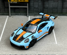 Load image into Gallery viewer, SW 1:64 Blue 992 GT3 RS Sports Model Diecast Metal Car New Collection
