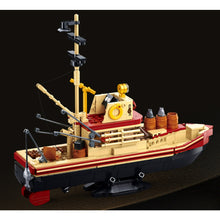 Load image into Gallery viewer, 592PCS MOC Fishing Boat Figure Model Toy Building Block Brick Gift Kids Compatible Lego 1:320
