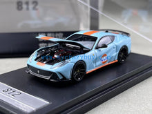 Load image into Gallery viewer, LT 1:64 Blue Gulf 812 Novitec N-Largo Racing Sport Model Diecast Metal Car New Collection
