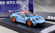 Load image into Gallery viewer, SW 1:64 Blue Gulf 992 GT3 RS Sports Model Diecast Metal Car New Collection
