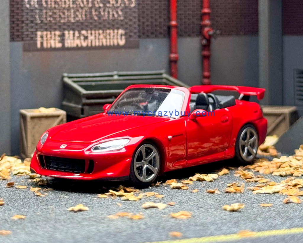 MH 1:64 Red JDM S2000 Type S DIY Racing Sports Model Diecast Metal Car New Collection