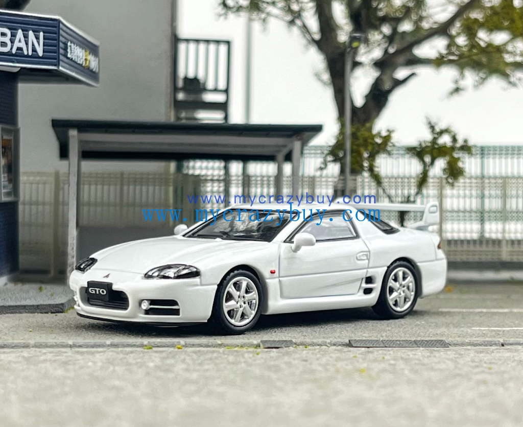 GaChi 1:64 White 1998 3000GT GTO Hatchback Sports Model Diecast Metal Car New Collection