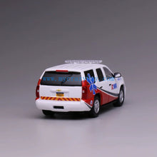 Load image into Gallery viewer, 1:64 596 White Tahoe AMR Medic Ambulanc SUV Model Diecast Metal Car New Collection
