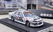 Load image into Gallery viewer, Mortal 1:64 2007 D1 Ken Skyline GTR ER34 Drifting Model Diecast Metal Car New Collection
