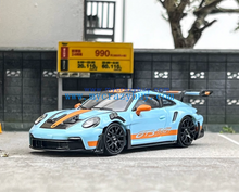 Load image into Gallery viewer, SW 1:64 Blue 992 GT3 RS Sports Model Diecast Metal Car New Collection
