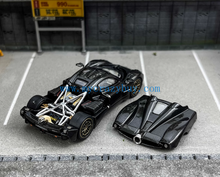 Load image into Gallery viewer, CM 1:64 Black Carbon Utopia Racing Sports Model Diecast Metal Car New Collection
