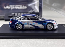 Load image into Gallery viewer, DCM 1:64 NFS Silver Blue M3 GTR E46 Coupe Sports Model Diecast Metal Car New Collection

