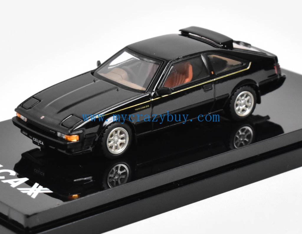 HobbyJapan 1:64 Black Celica XX GT Hatchback Sports Model Diecast Metal Car