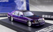 Load image into Gallery viewer, SW 1:64 Purple S600 W140 Classic Sedan VIP Sports Model Diecast Metal Car New Collection
