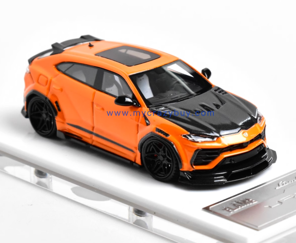 1:64 Orange URUS Widebody SUV Sports Model Diecast Resin Car New Collection