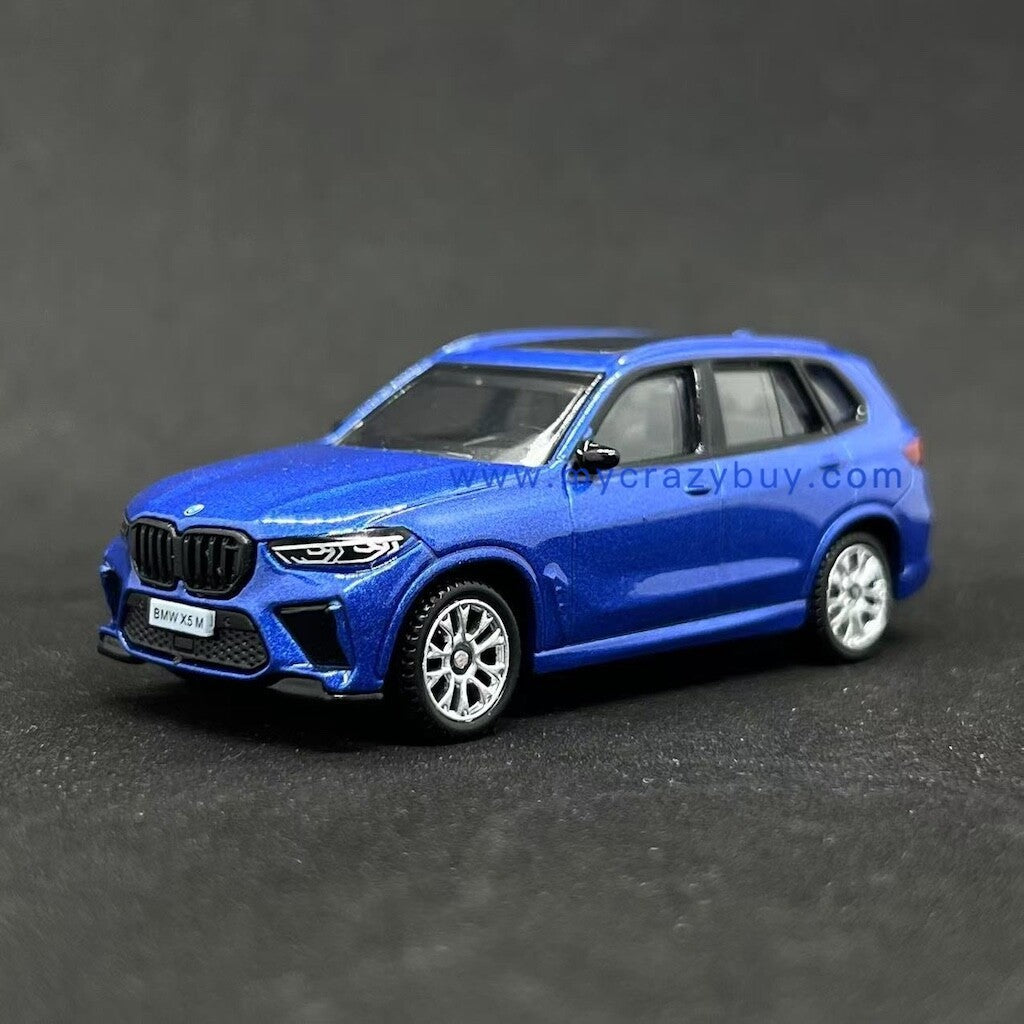 CCA 1:64 Blue X5M City SUV Sports Model Toy Diecast Metal Car New Collection