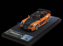 Load image into Gallery viewer, TM 1:64 Orange RX7 Veilside Figure Racing Sports Model Diecast Metal Car New Collection
