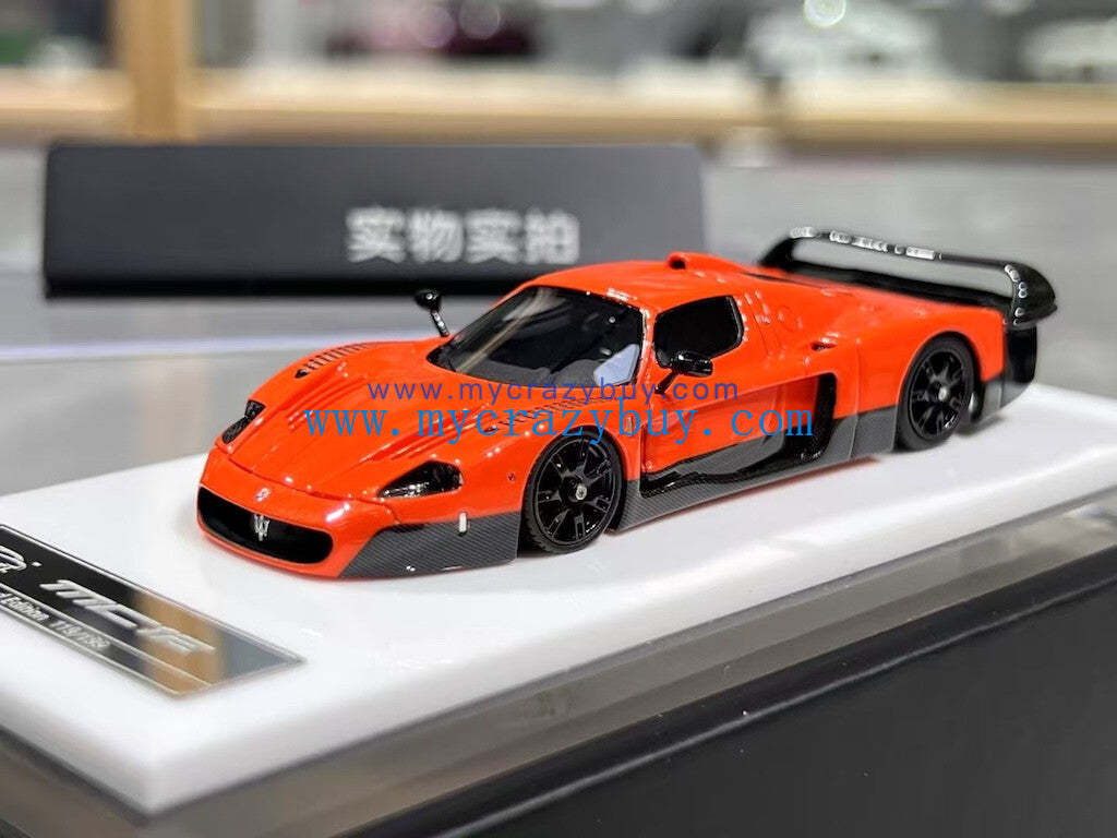 YM 1:64 Orange MC12 Stradale Racing Sports Model Diecast Resin Car New Collection