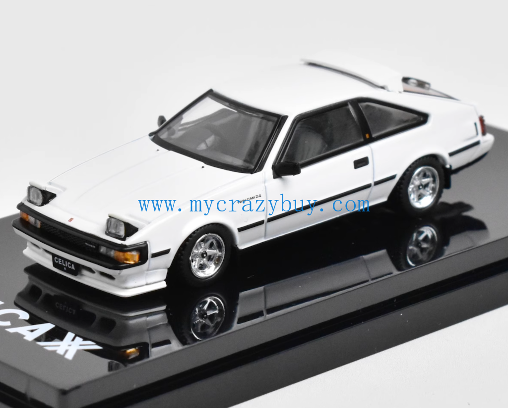 HobbyJapan 1:64 White Light Celica XX Hatchback Sport Model Diecast Metal Car