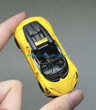 Load image into Gallery viewer, TSC 1:64 Yellow Mistral Convertible Racing Sports Model Diecast Metal Car New Collection
