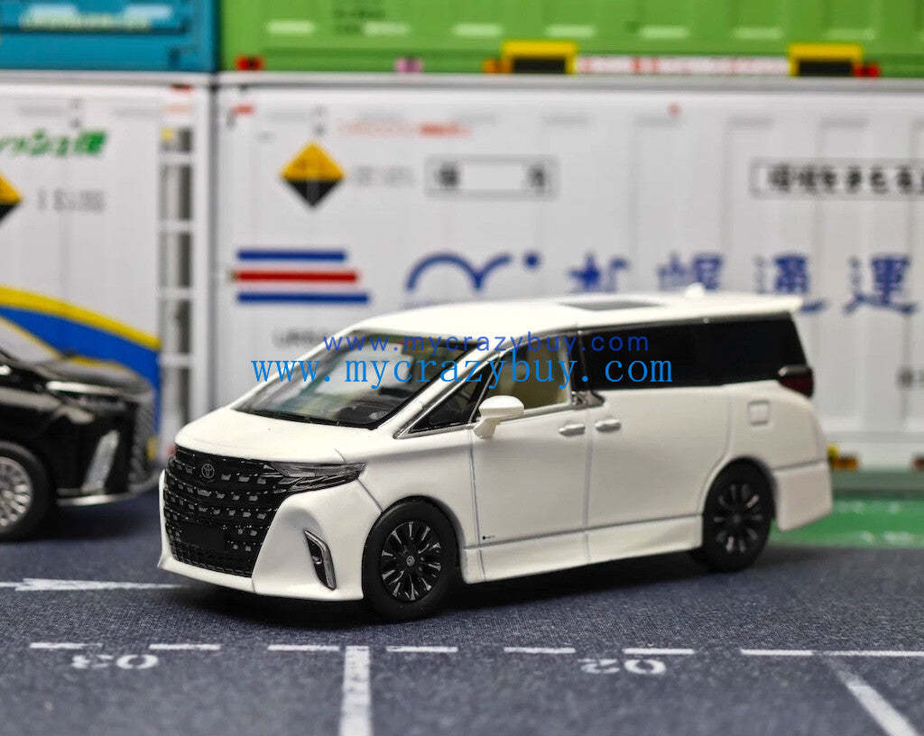 Masdi 1:64 White 2023 Alphard Mini Van MPV Sports Model Diecast Metal Car New Collection